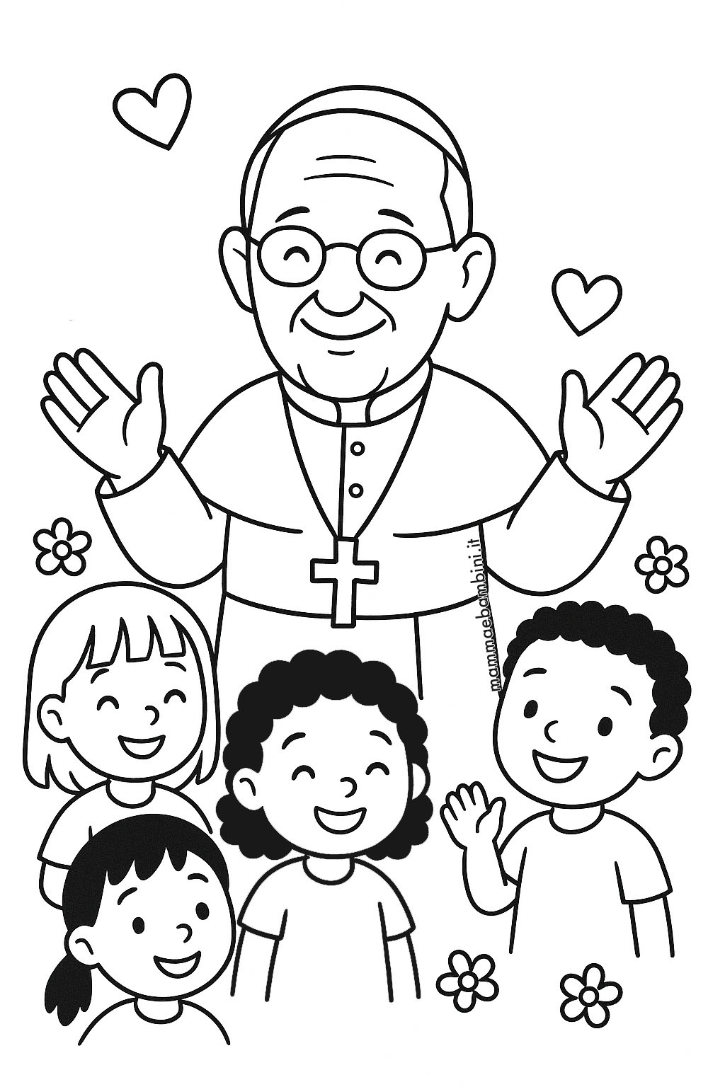 papa francesco con bambini