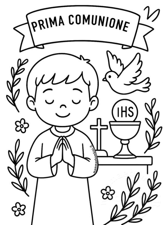 Prima Comunione Disegno Mamma E Bambini Prima Comunione Disegno Mamma E Bambini