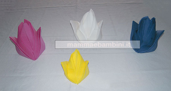 tovaglioli fiori bocciolo 1