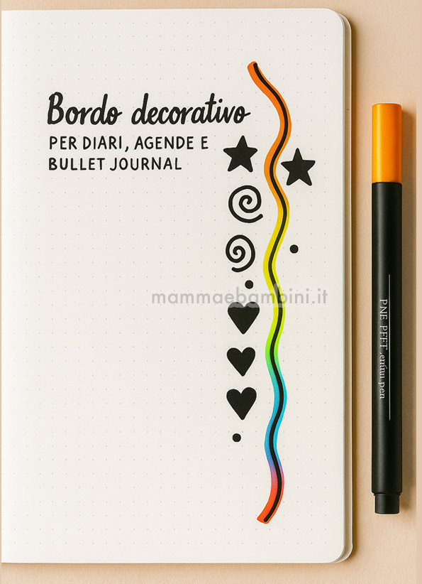 come disegnare un bordo colorato
