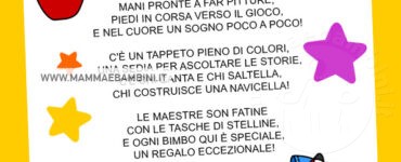 filastrocca accoglienza scuola infanzia