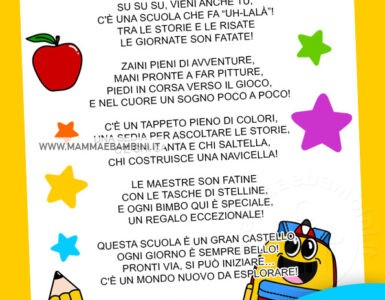 filastrocca accoglienza scuola infanzia