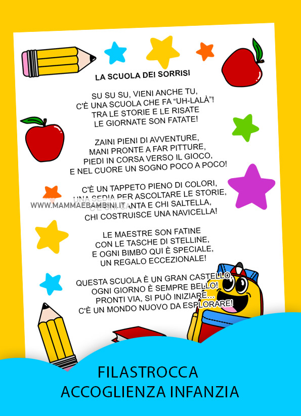 filastrocca accoglienza scuola infanzia