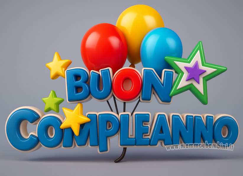 buon compleanno 3D