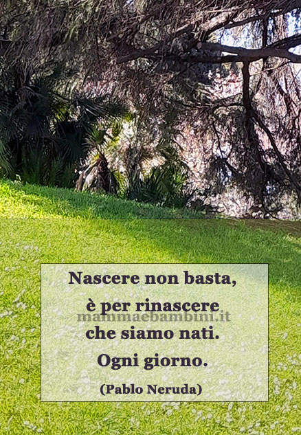frase del giorno nascere