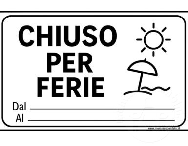 modello chiusura estiva