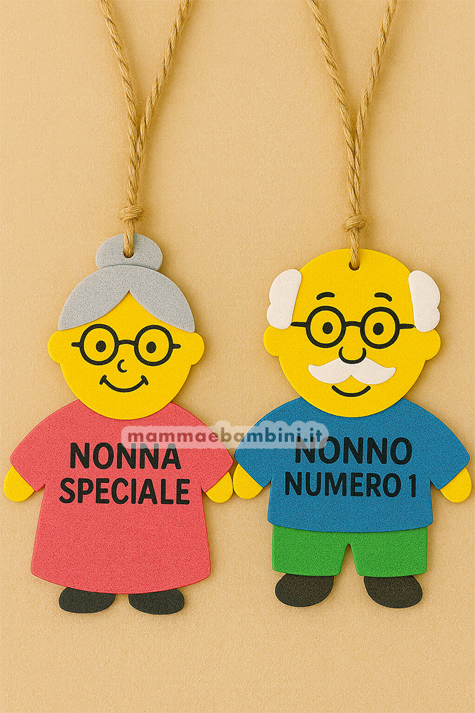 Portachiavi nonni lavoretto