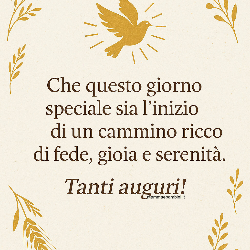 auguri cresima