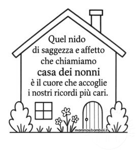 casa dei nonni disegno dedica