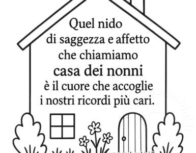 casa dei nonni disegno dedica
