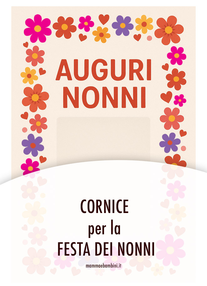 Cornice Festa dei Nonni fai da te