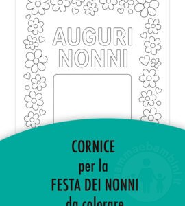 cornice nonni da colorare
