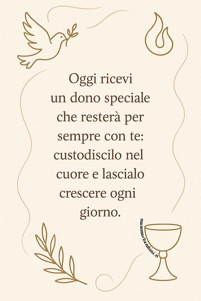 frasi cresima