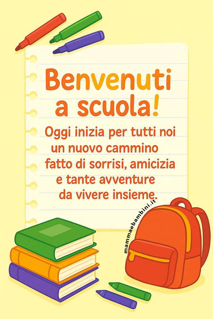frasi primo giorno scuola