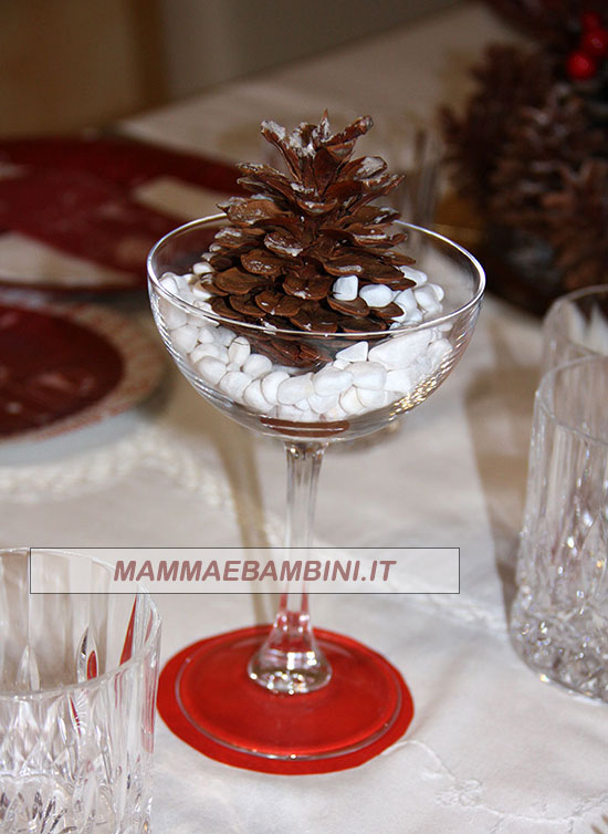 tavola natale pigne idee