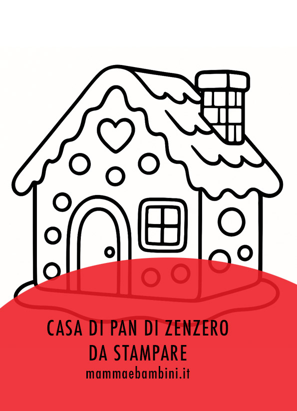 Casa pan di zenzero da colorare 3 casa pan di zenzero