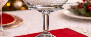 nentrotavola natalizio calice in vetro