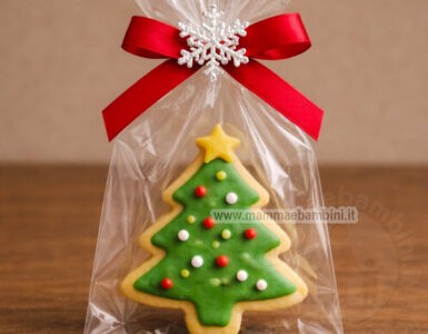 Pacchetti regalo con biscotti di Natale 34 pacchetto regalo alberello natale
