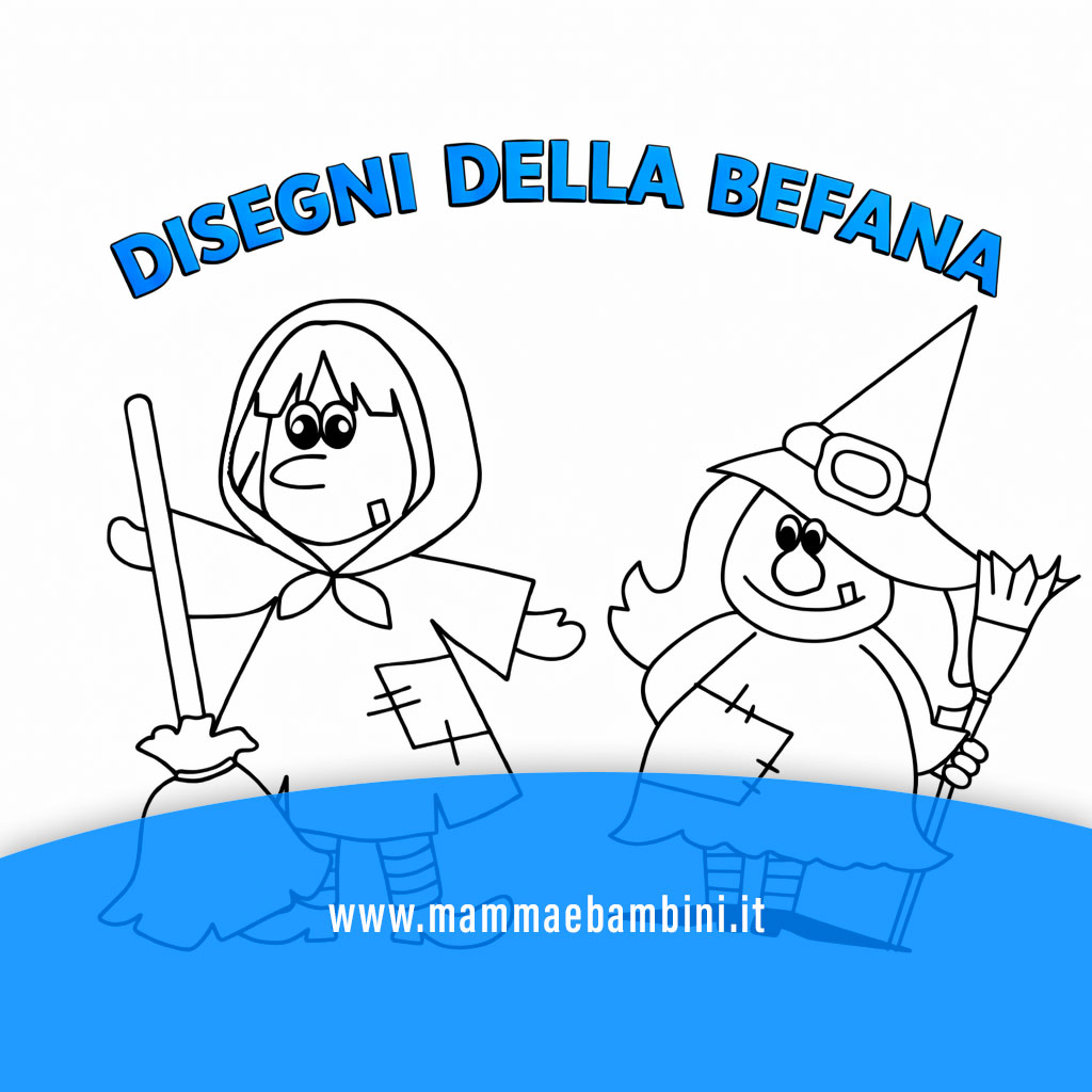 disegni befana