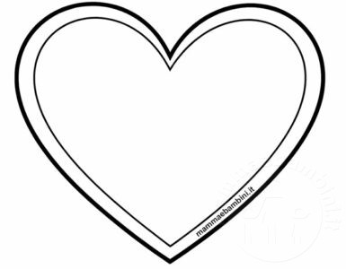 cuore da colorare