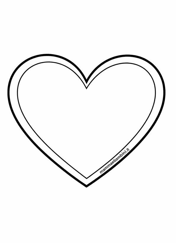 cuore da colorare