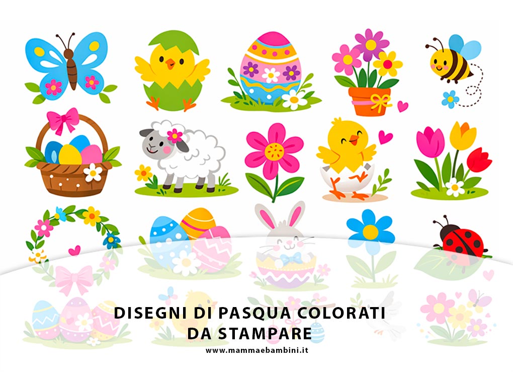 Disegni di Pasqua colorati 3 disegni di pasqua colorati