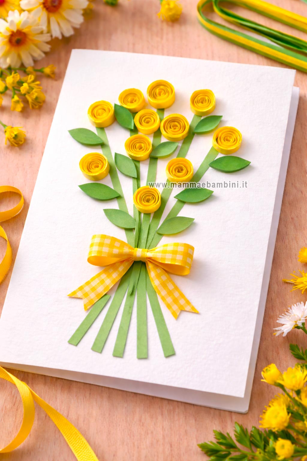 bouquet di fiori di carta