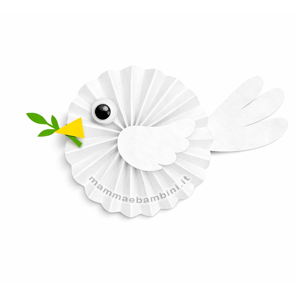 colomba con rosone ventaglio