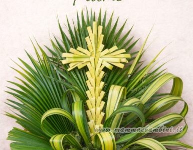 immagine domenica delle palme con croce intrecciata