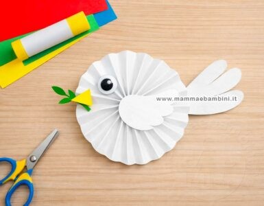 lavoretto colomba per bambini