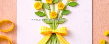 lavoretto festa della donna con mimosa