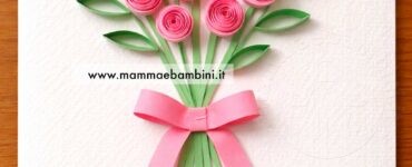 rose di carta a spirale festa della mamma