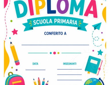 diploma scuola primaria da stampare