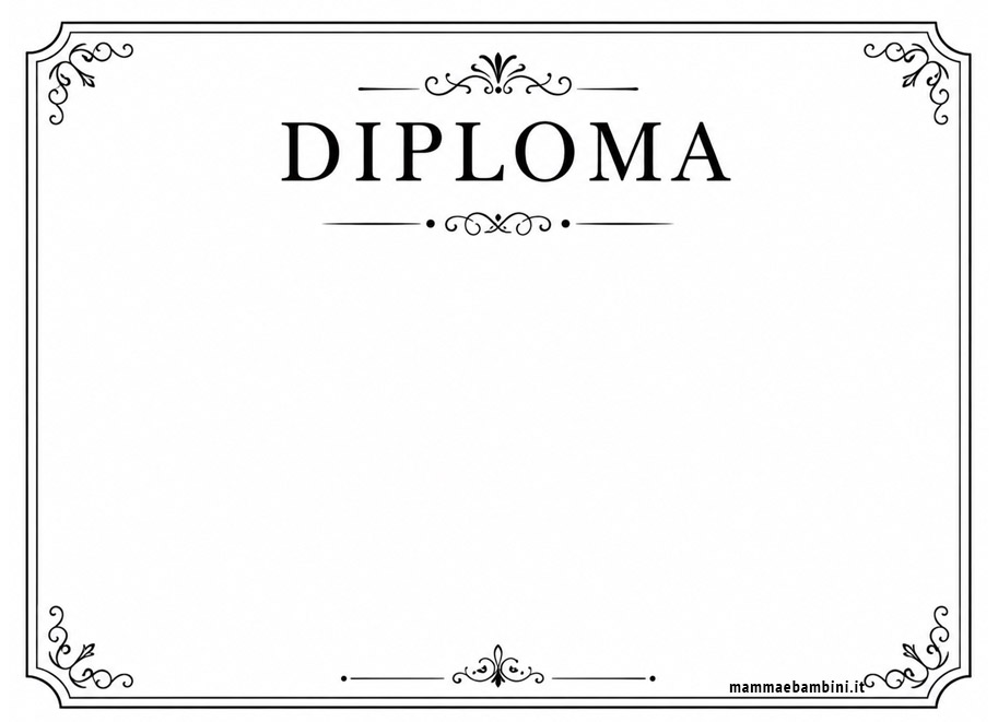 Diplomi vuoti da stampare 5 diploma vuoto da stampare orizzontale