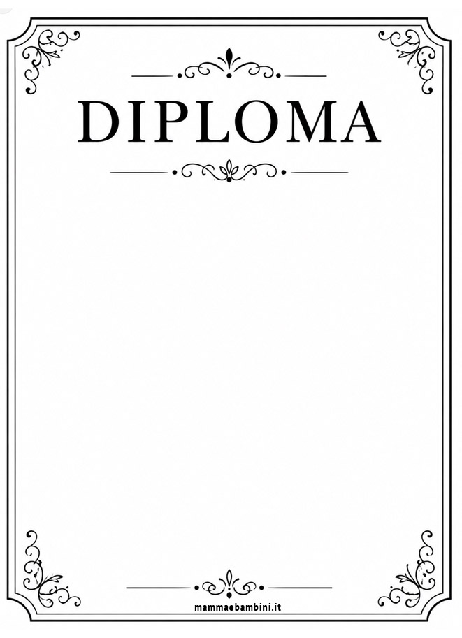 Diplomi vuoti da stampare 6 diploma vuoto per scuola