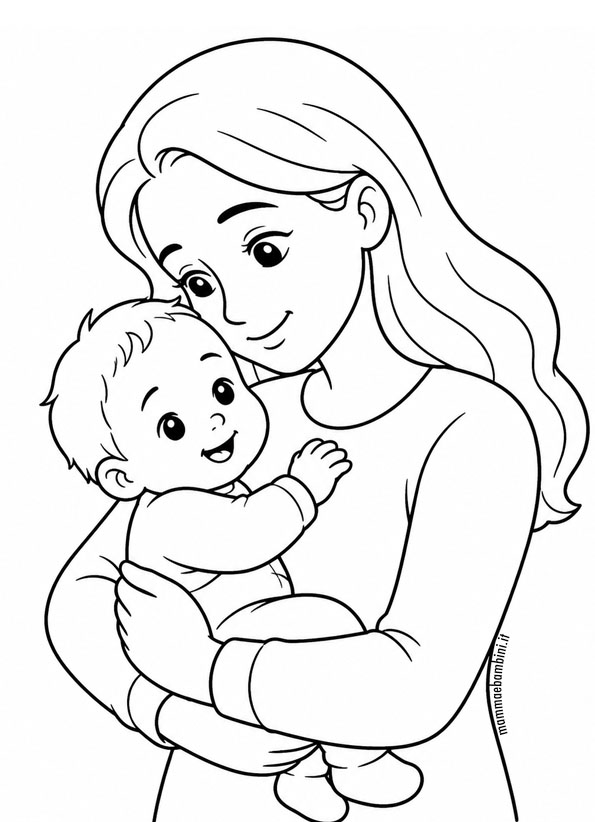 mamma che tiene in braccio il suo bambino