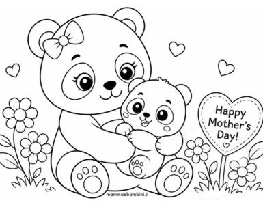 mamma panda e cucciolo