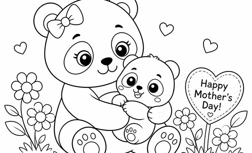 mamma panda e cucciolo