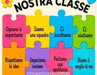 Il puzzle della nostra classe: cartellone sui valori 9 il puzzle della nostra classe