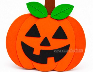 Zucca halloween con gomma eva 2 zucca halloween con gomma eva