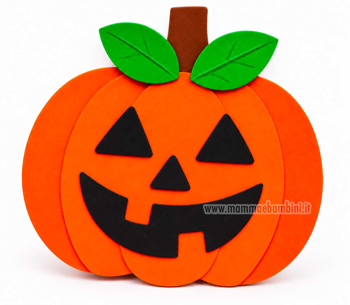 zucca halloween con gomma eva